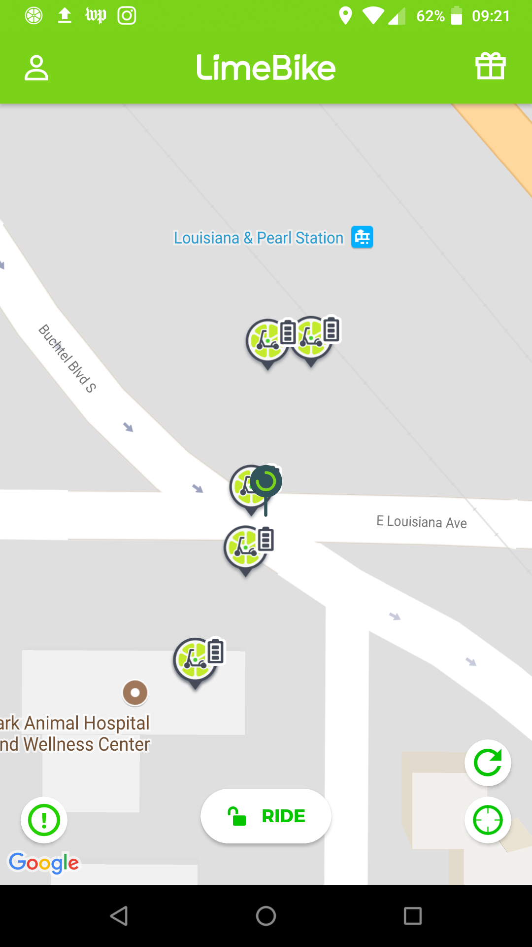 map of scooters